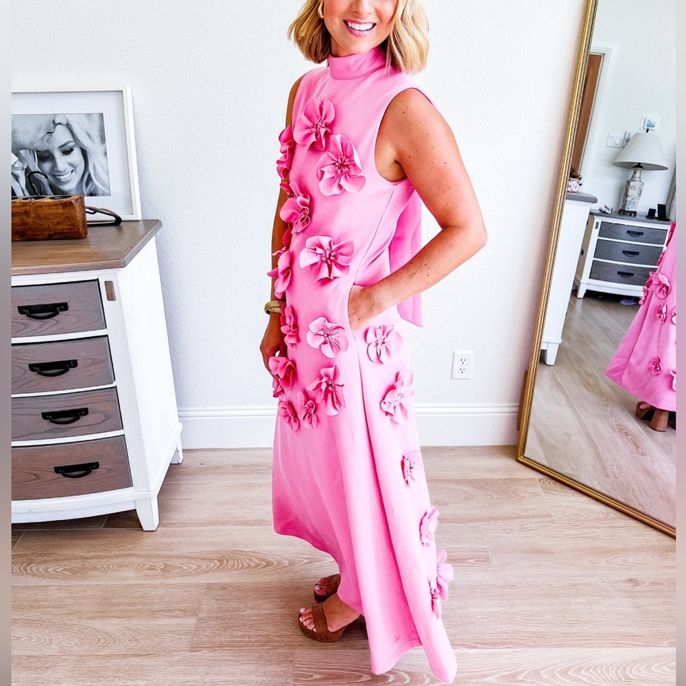 Flower 3D Maxi Dress Miss Rosier